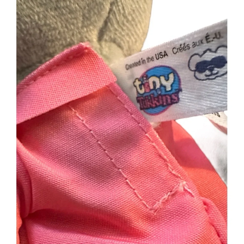 Tiny Tukkins Mom Mouse Plush Pink PJs 7” Girl Gray Beverly Hills Teddy Bear Doll